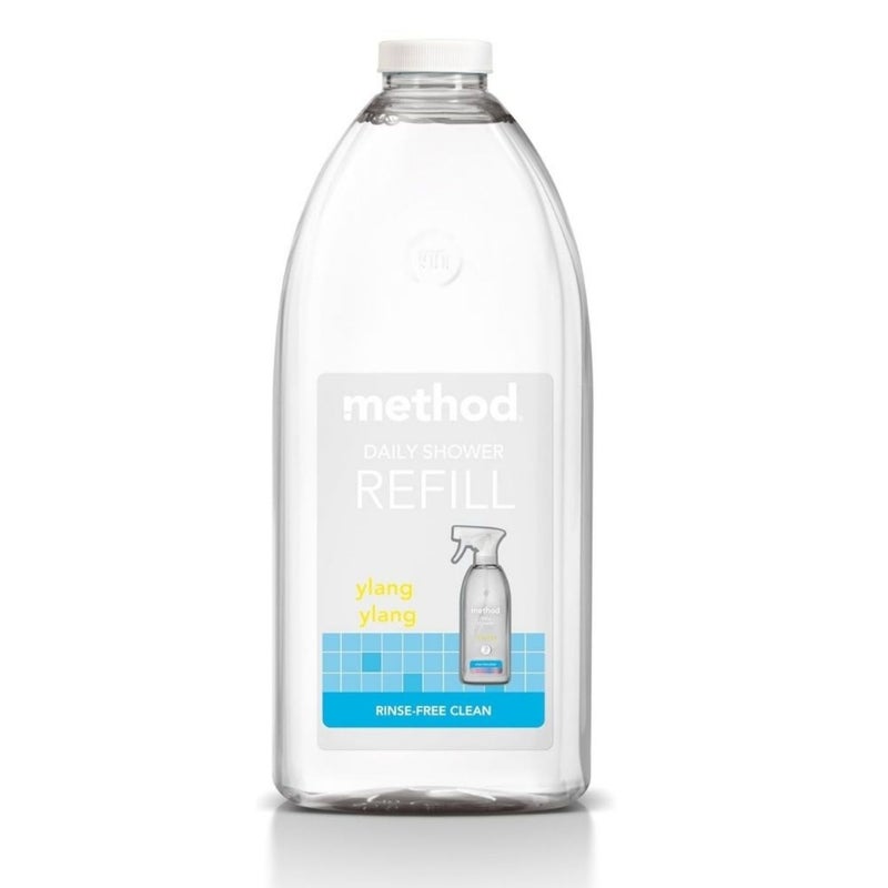 Method Daily Shower Cleaner Refill, Prevents Soap Scum & Hard Water Stains, Ylang Ylang Scent - 2 Litre - Image 1